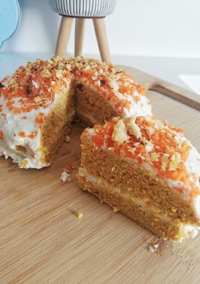 Una foto de Carrot cake 🥕 saludable al microondas