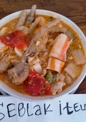 Foto resep Seblak ceker dampling dan crab stik