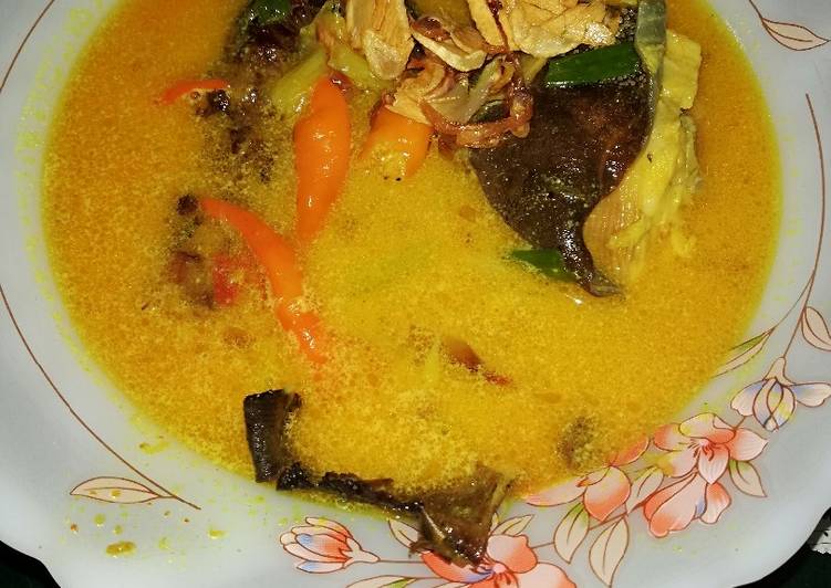 Resep Pari kuah santan pedas Lezat