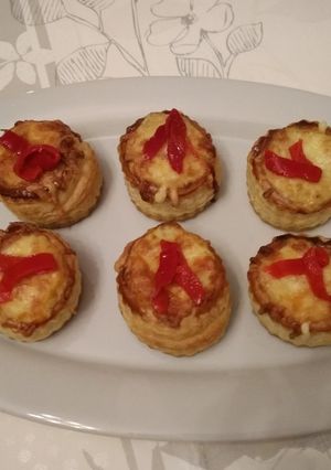 Foto principal de V ol-au-vent de atún y pimiento con Thermomix