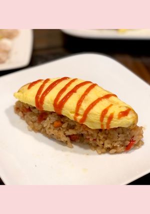 餐廳廚師級別的半熟蛋包飯 的食譜成品照片