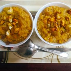 A picture of Delightful Dessert !!Rice and Dal kheer!!(Akki kadlebele payasa).