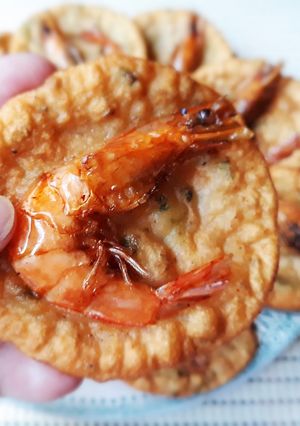Hình của món Bánh TÔM giòn.