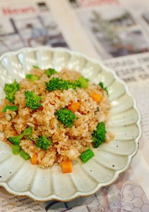 Hình của món Cơm Chiên Mắm Ruốc Chay.