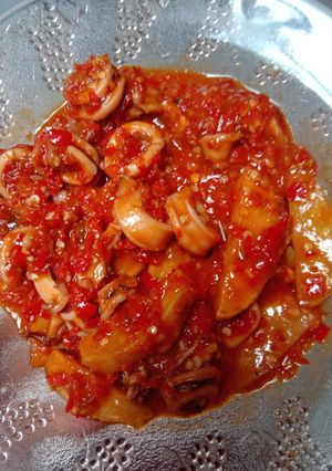 Foto resep Cumi balado kentang