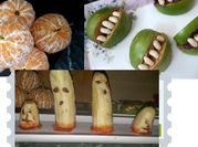 A picture of halloween party food
