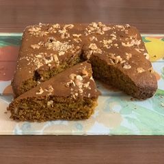 A picture of Wheat jaggery cake.