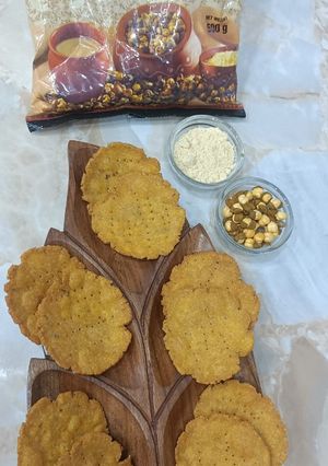A picture of Sattu Powder ki Papadi.