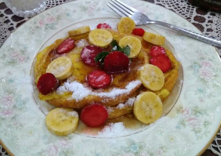 Bagaimana Menyiapkan Classic french toast yang Enak