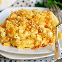 The BEST Homemade Baked Mac and Cheese A picture of The BEST Homemade Baked Mac and Cheese.