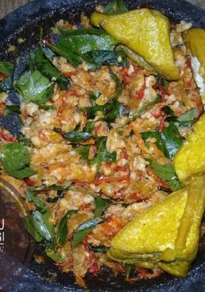 Foto resep (42) Sambal Tahu Tempe Kemangi