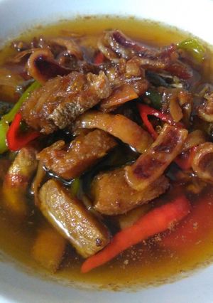 Foto resep Iwak telang masak asam