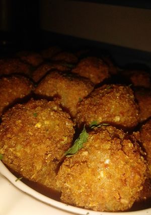 A picture of Yummy/Crispy Yamballs.