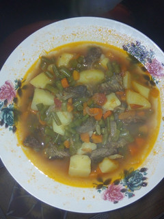 A picture of French beans stew.