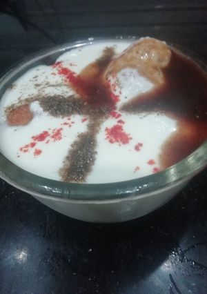 A picture of Dahi Pakori.