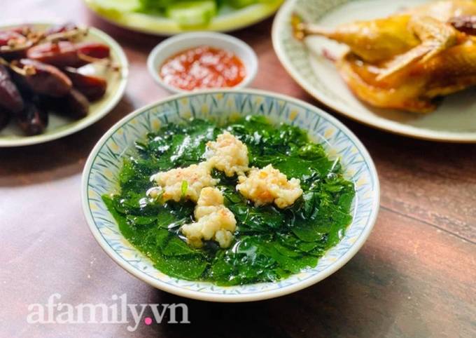 Cách Làm Món Canh Rau Ngót Nấu Tôm của Rose Truong - Cookpad