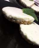 Tartaletas de lima y queso crema fit