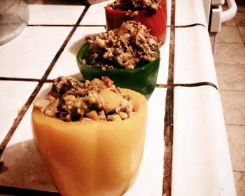 Unique Recipe Spicy Stuffed Bell Peppers Home Style