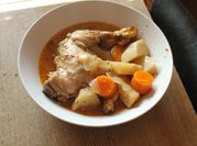 Una foto de rabo pollo