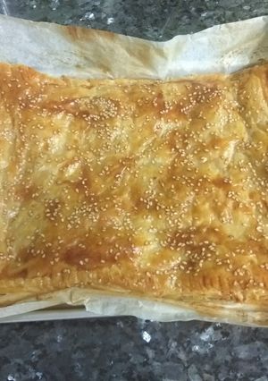 Una foto de Hojaldre de pollo y verduras