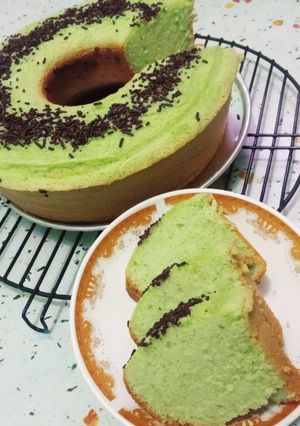 Foto resep Bolu pandan santan