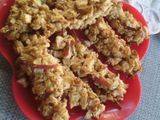 Barritas de avena c/trozos de manzana roja