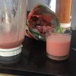 Smoothies strawberry mix banana