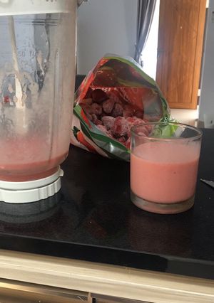Foto resep Smoothies strawberry mix banana