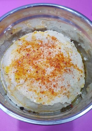 Una foto de Hummus thermomix