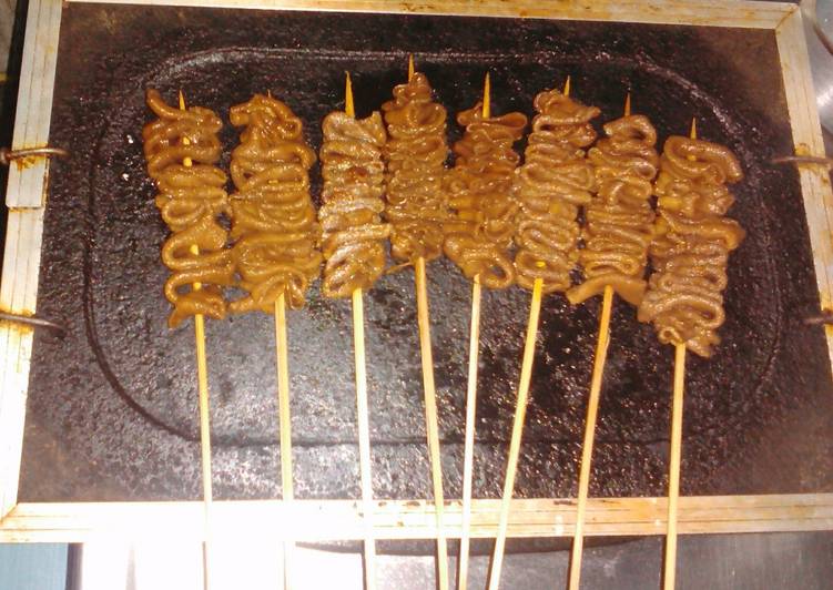 Sate usus bacem kecap 1saset #pr_ada kecap manisnya