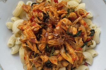 Cara Bikin Makaroni Rica Ayam Suwir Kemangi Murah