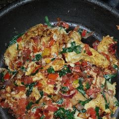 A picture of Vegetable Fried Eggs.
