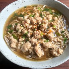 A picture of Chicken & Soba Noodle Soup.