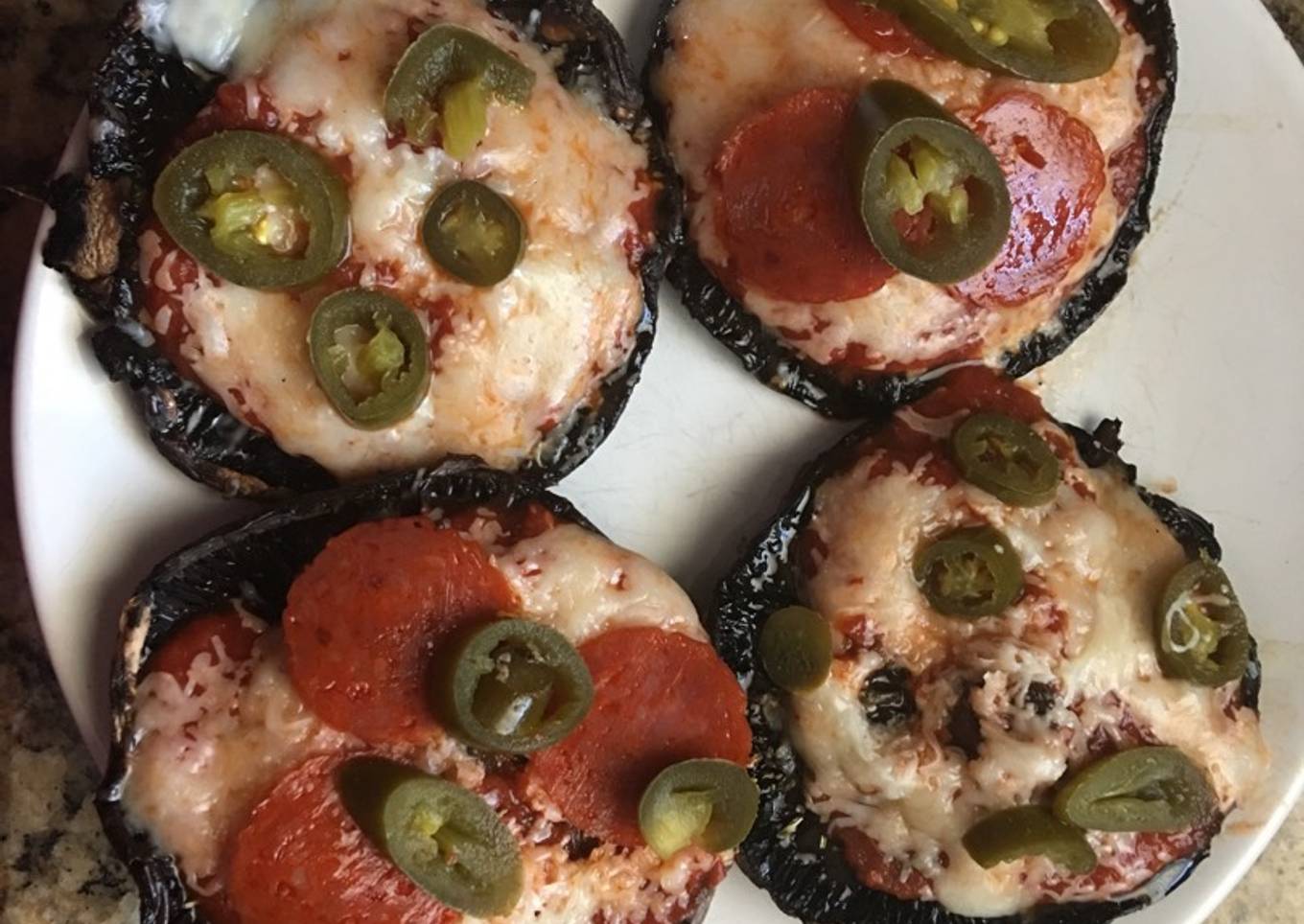 Portobello Mushroom Pizzas