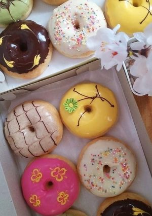 Foto resep Donat pisang glaze topping