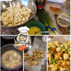 Cauliflower Bites 🥘 with Sticky Sweet Tamari Sauce A picture of Cauliflower Bites 🥘 with Sticky Sweet Tamari Sauce.