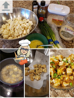 A picture of Cauliflower Bites 🥘 with Sticky Sweet Tamari Sauce.