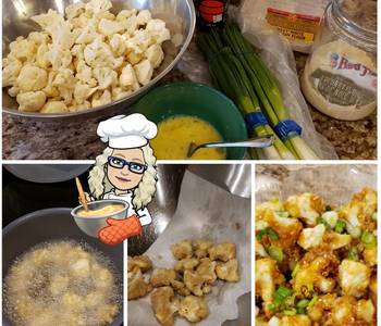 Fresh, Cooking Recipe Cauliflower Bites  with Sticky Sweet Tamari Sauce Very Delicious