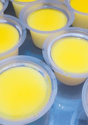 Foto resep Milk Vanilla Pudding + Passion Fruit Syrup