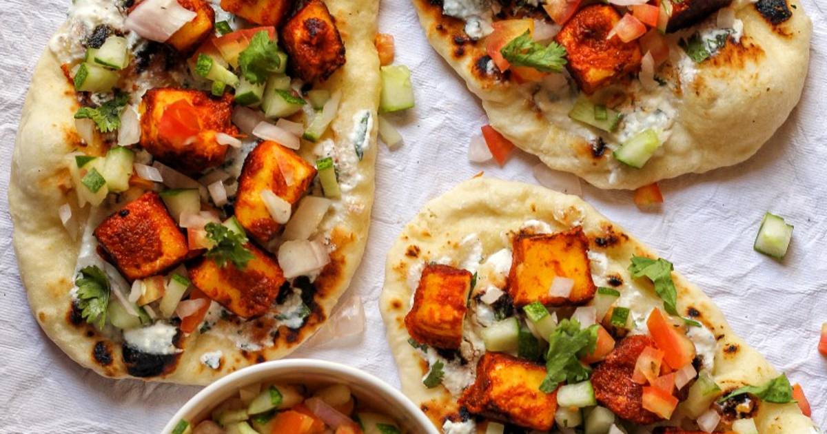 Panner tikka naan tacos Recipe by Neetha Venkatesh Cookpad