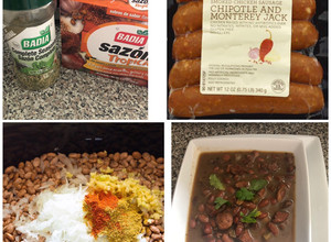 Una foto de Frijoles charros pintos (Mexican pinto beans)Crockpot / slow cooker