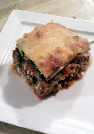 A picture of Chef Beelo's Lasanga.