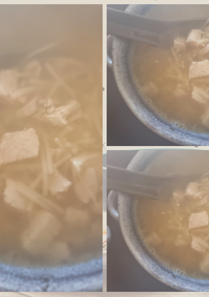 Una foto de Sopa de cocido con tropezones