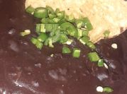 A picture of left over beans
