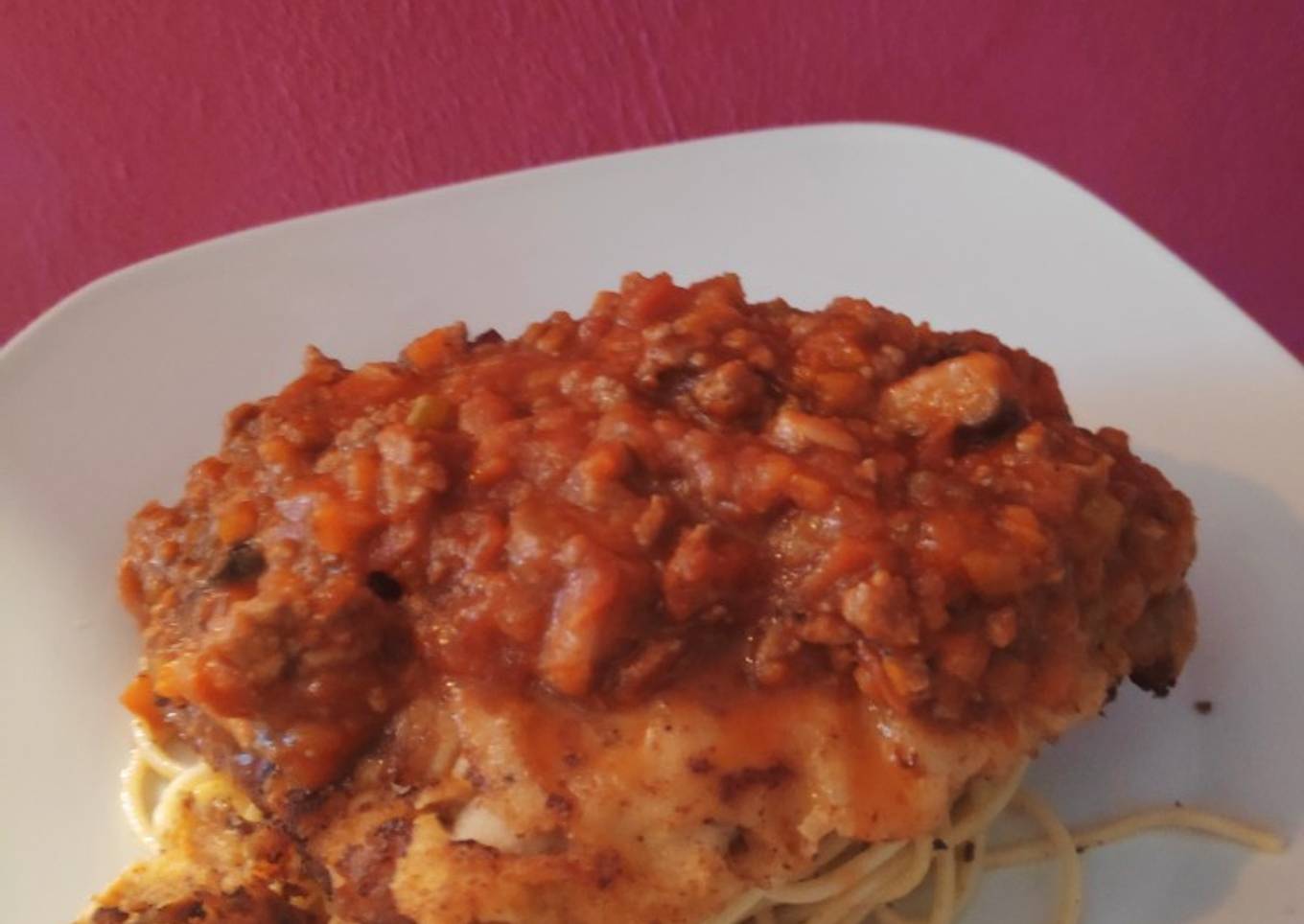 Milanesa parmesana de cerdo