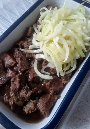 A picture of Sig's Tiegelbraten from Germany #myfavouriterecipes.