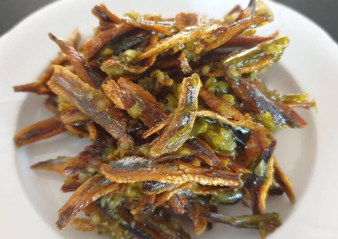 Green Chilli Anchovies Aka Sambal Teri Cabe Hijau Recipe By Julianne