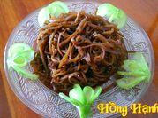 A picture of củ cải khô xào chay