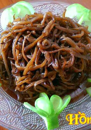 Hình của món Cải Xá Bấu Xào Chay.
