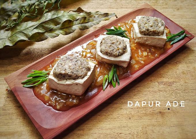 Resep Tahu Kukus Isi Daging Giling Jamur Steamed Tofu Oleh Dapur Ade